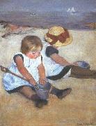 Children on the Beach Mary Cassatt